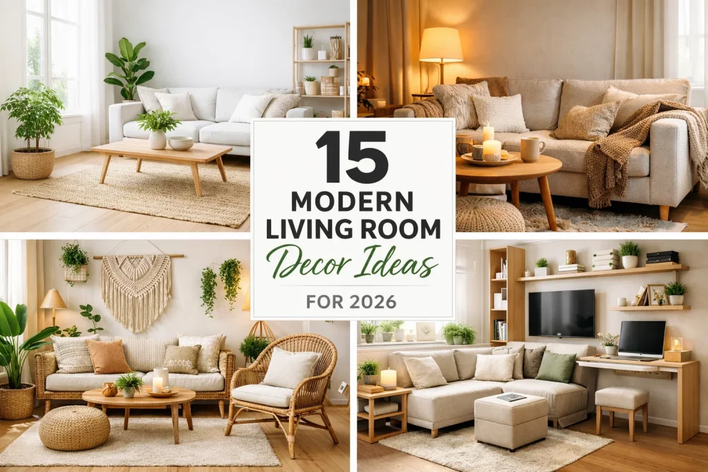 15 Modern Living Room Decor Ideas for 2026