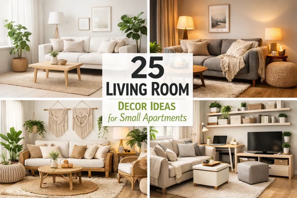25 Living Room Decor Ideas for Small Apartments