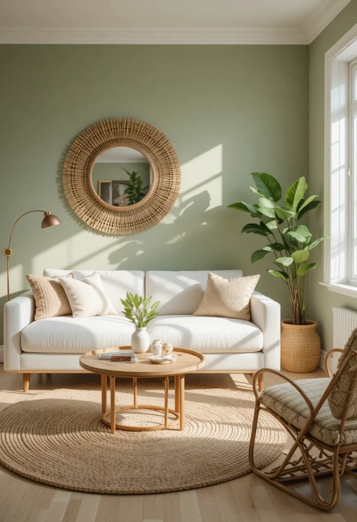 Accent Wall in a Soft Summer Shade