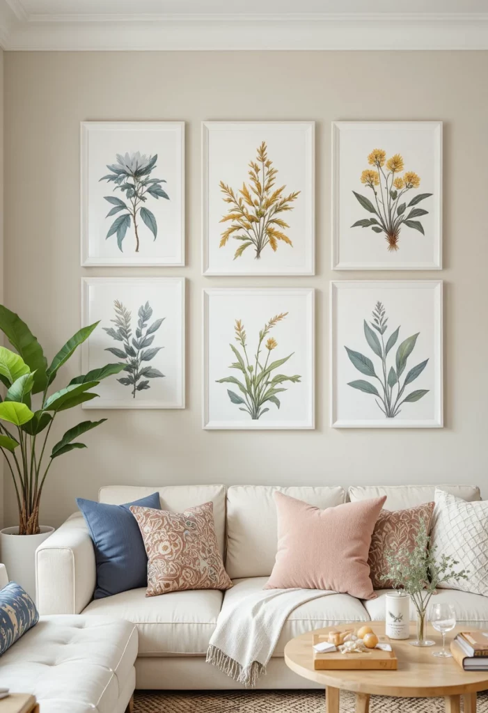 Add a Gallery Wall with Summer-Themed Art