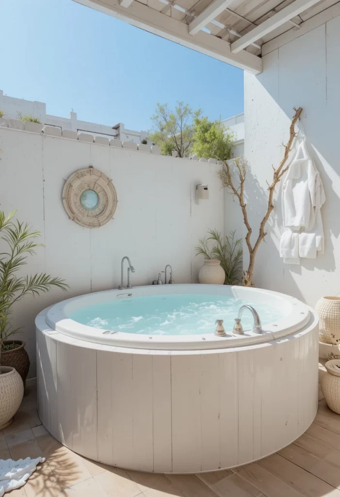 Beach Style Outdoor Jacuzzi Idea