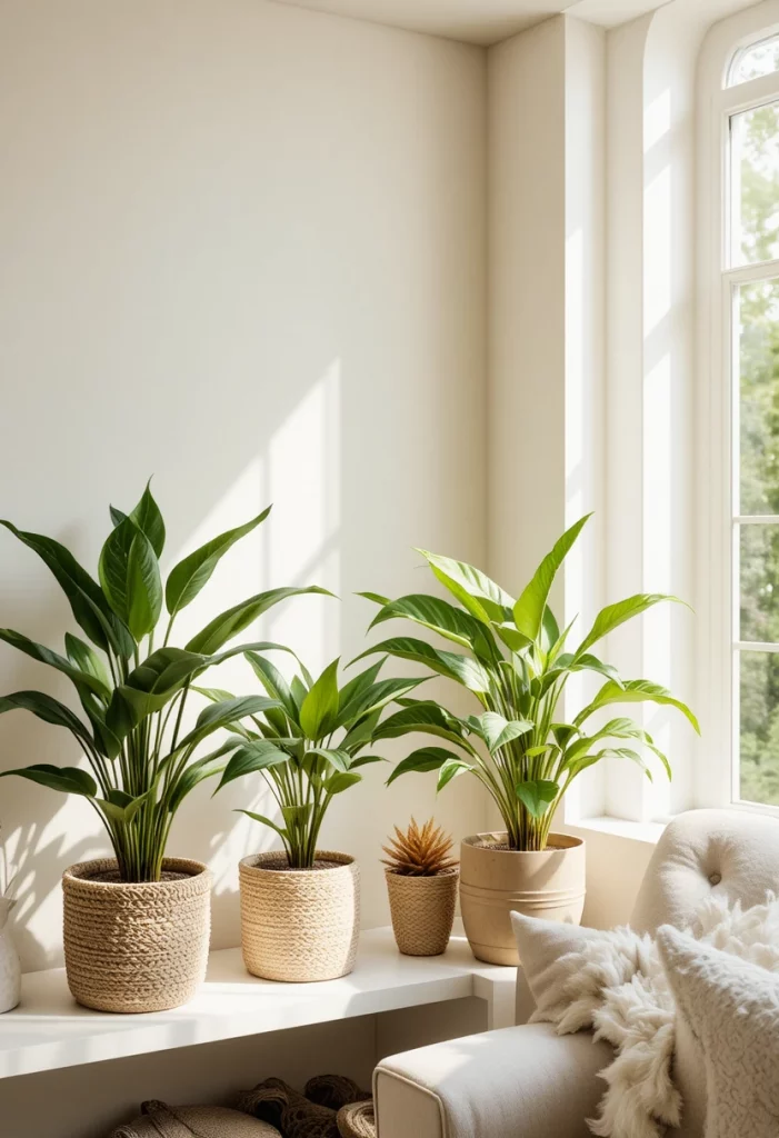 Bring in Fresh Greenery and Potted Plants