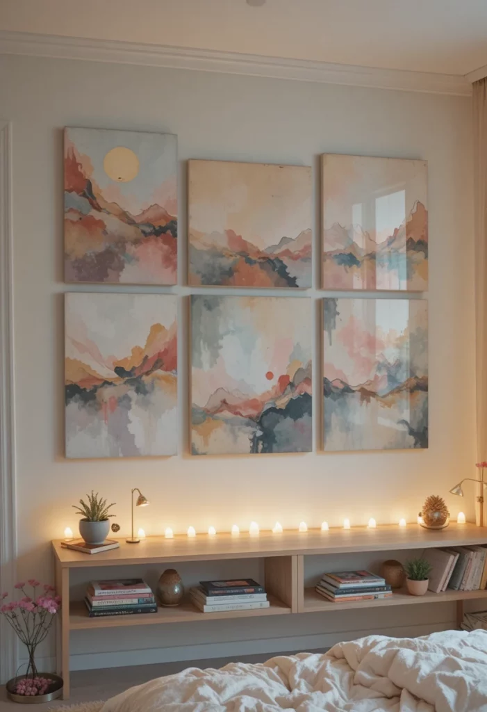 Custom Wall Art with Canvas and Paint