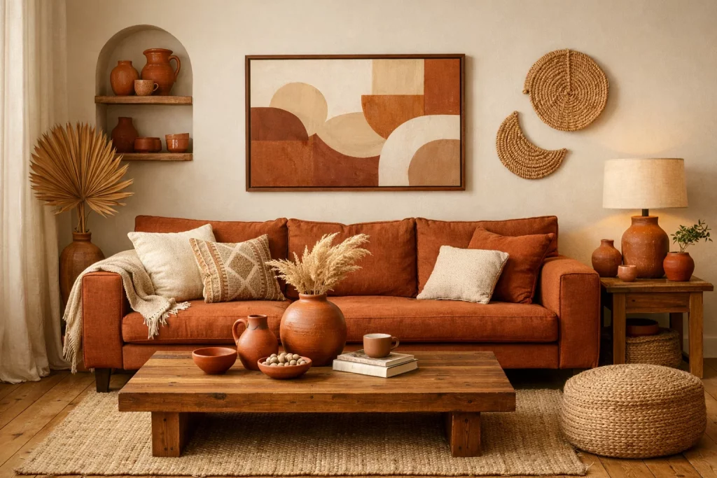 Earthy and Warm Terracotta Tones