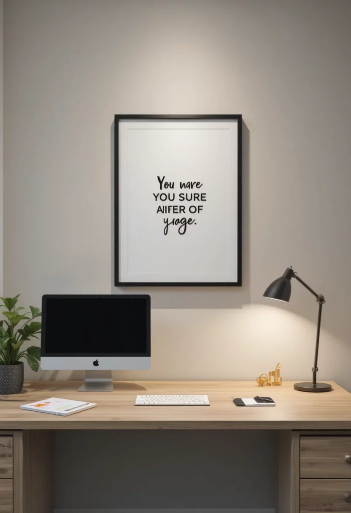 Hang a Piece of Motivational Wall Art