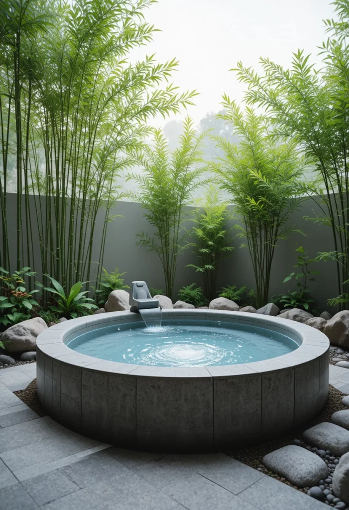 Japanese Zen Jacuzzi Garden