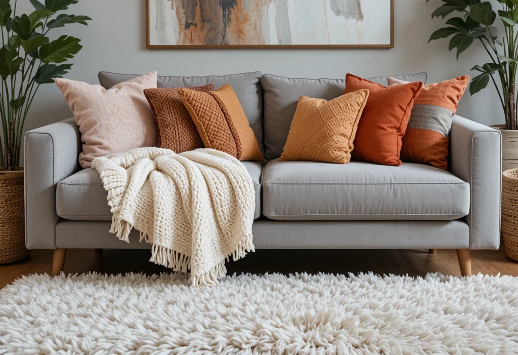 Layered Textiles and Cozy Textures