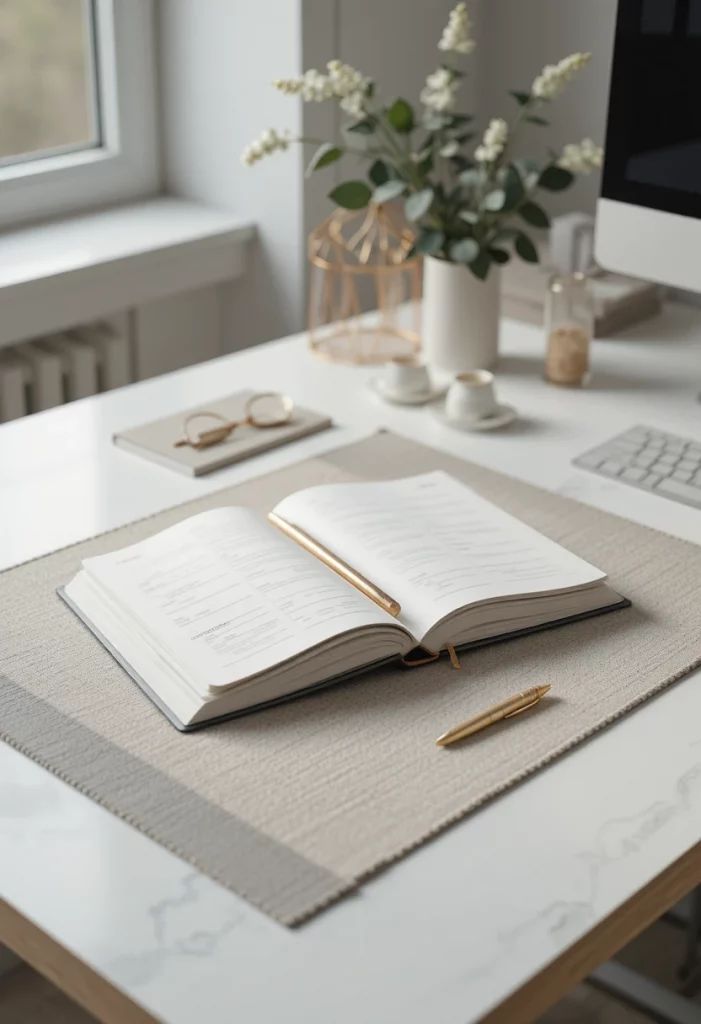Stylish Planner or Notebook as Decor