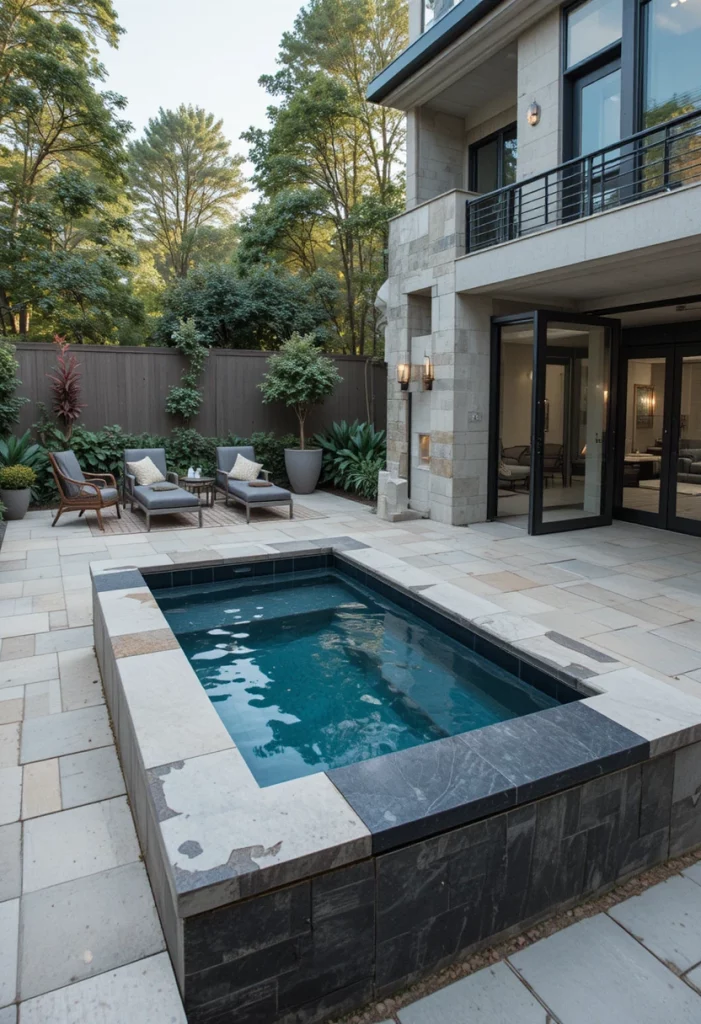 Sunken Jacuzzi Patio Design