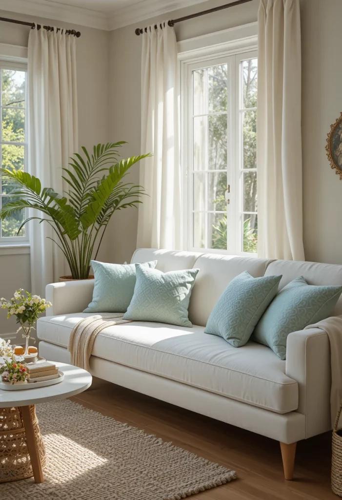 Swap Your Throw Pillows for Light, Breezy Covers