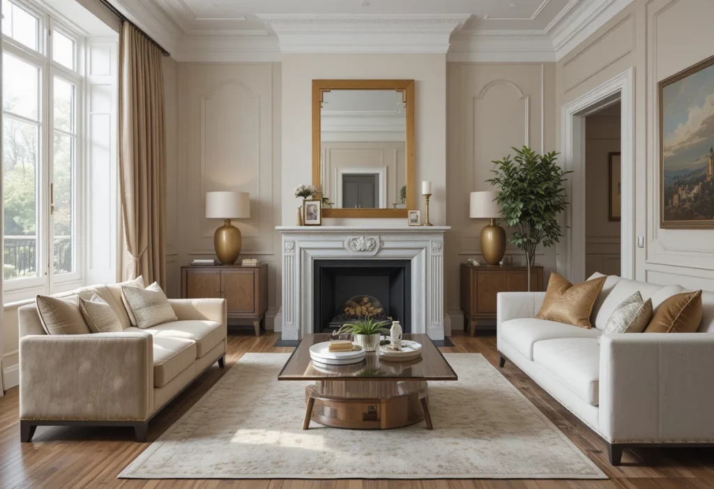 Warm Metallic Accents