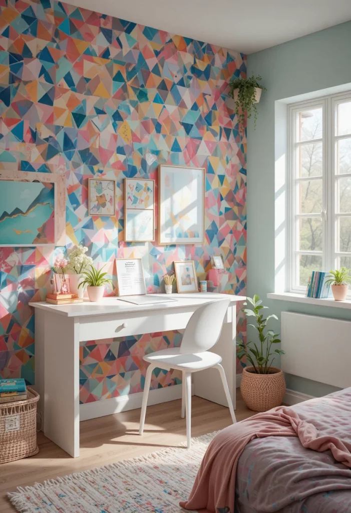 Washi Tape Accent Wall