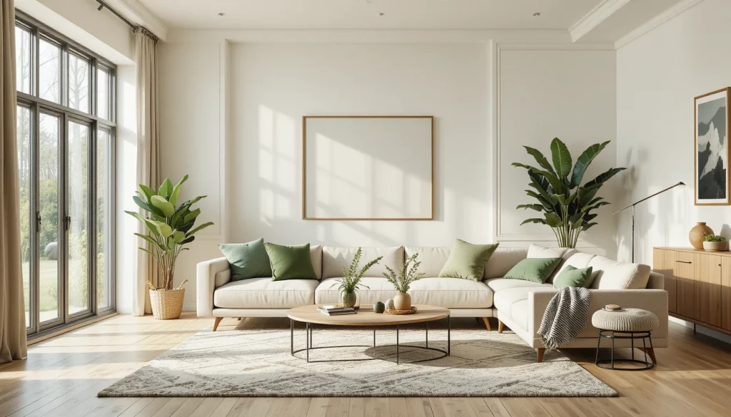 23 Green and Beige Living Room Designs