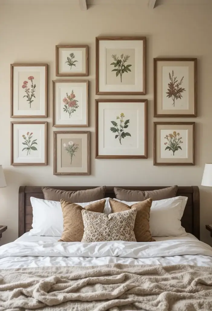 DIY a Cozy Earthy Gallery Wall with Nature-Inspired Art