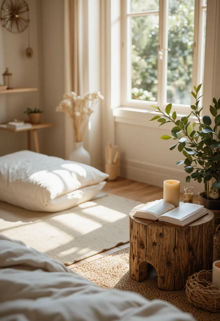 Style a Cozy Earthy Bedroom Corner as a Morning Ritual Spot